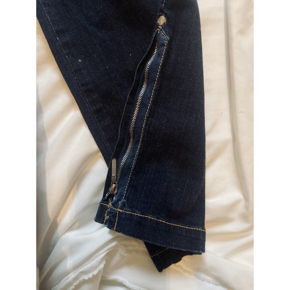 Adriano Goldschmied 30R Jean W/ Orange Piping,  Front Pocket & Ankle Zippers - Picture 5 of 9